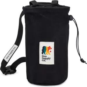오소 서플라이 - 암벽 등반용 왁스 캔버스 초크 백 벨트가 달린 볼더링 버킷 방수 지퍼 포켓 완벽한 등반