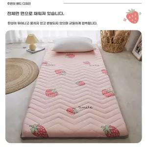 오아브로드 1인용 두꺼운 바닥매트 요매트 토퍼매트 침대 기숙사용