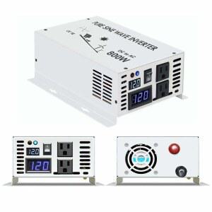 WZRELB 800w 12v 120v DC AC 전력 인버터 컨버터 순수 사인파 태양광 발전기 가정용