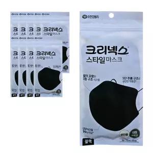 유한킴벌리 크리넥스 스타일마스크 블랙 대형3매입 10개