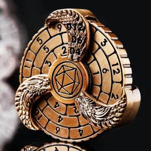 7-in-1 스피너 DND 주사위 세트 회전 금속 던전과 드래곤 나침반 멋진 RPG 롤플레잉 테이블 게임