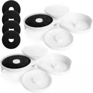 마가리타와 칵테일용 스펀지 4개 포함 3단 바 유리 리머 라임 주스 소금 설탕용 바텐더 툴 접시 3종 블러드