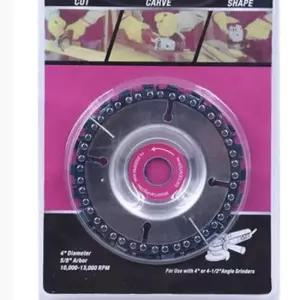 스텐절단석 미란다 체인톱 핸드그라인더 원형 톱날 목공용 4in 1p