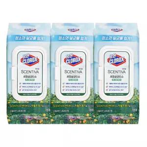 유한크로락스 세정살균티슈 시칠리안 시트러스 76매 3팩