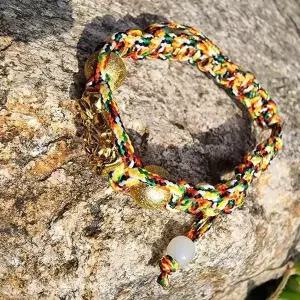 재물운 돈들어오는 오색실 매듭 소원 팔찌 소품샵 금전 커플 행운