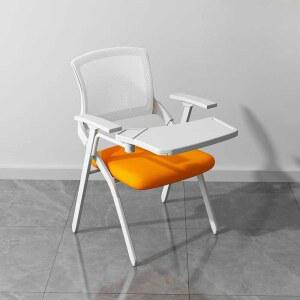 접이식 일체형 강의실 의자 스툴 1인 공부 사무실 그레이 다기능 체어 책걸상 교회 강연