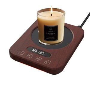 커피 머그 워머, 7가지 온도 설정의 컵 8시간 자동 차단 및 12시간 타이머, 모든 병을 위한 패스트 보틀 음료 애호가를 최고의 워머 플레이트(나무)