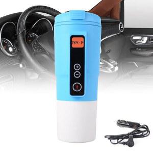 온도 조절 머그 여행용 난방 컵 커피용 전기 12V 머그컵 가능한 86 F~194 F 스마트 커피 우유 보관 / 차 따뜻한 LCD 디스플레이 쉽게 세척 가능