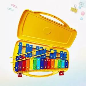 SCS 영창 실로폰 타악기 노랑 음악교구 종이케이스 YX 25KY 연습타악기