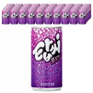 탑씨 포도 190ml 30캔x3 음료수 간식 무료배송