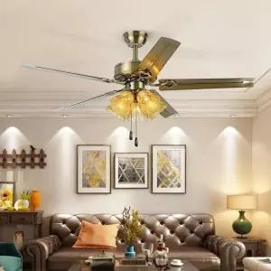 샹들리에 조명 실링팬 전원 램프 천장형 엔틱 주택