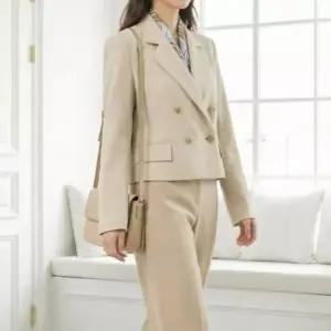 [하프클럽/다잇템]여자 탱크 세트 투버튼 마후라 코디 자켓