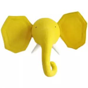 침실 인테리어 동물 벽장식 코끼리 아이방 옐로우 플러시 꾸미기