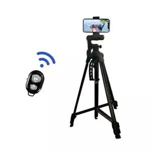[셀러에이드]브이로그 유튜브 3단 스마트폰 삼각대 리모컨 세트