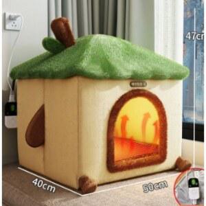 항온 전기 가열집 반밀폐 고양이 겨울 개집 반려견 발열 보온 전기장판 505053cm