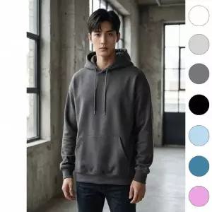 BS 유니바운드 후드티 오버핏 커플티 루즈핏 단체복 무지 캐주얼룩