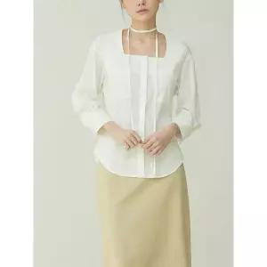 [헤레이스]스퀘어넥 어반 유니크 블라우스 YMSH26SS219_P419485735