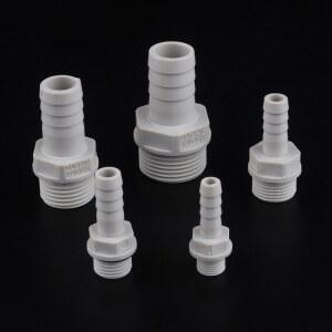 소프트 워터 파이프 실리카 튜브 파고다 나사산 부품 커넥터 호스 피팅 POM 14MM 관개 로트당