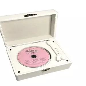 턴테이블 아날로그 화이트 CD플레이어 레트로