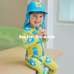 [보리보리/베베비치]아기 수영복 블루 바니 전신 래쉬가드 신생아 돌 두돌 3살 4살 남아 여아
