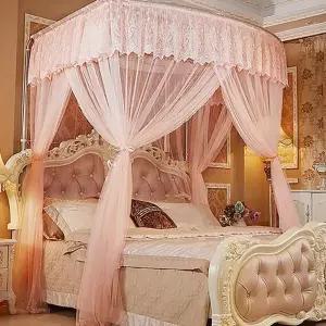 캐노피 모기장 인테리어 공주풍 레이스 침대 모기장 여름 가리개