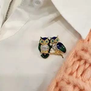 행운 큐빅 부엉이 브로치 액세서리 코사지 패션 포인트 실용적인 가성비 필수템