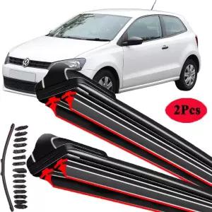 컬러와이퍼 폭스바겐 벤토 폴로 MK5 6R 6C 61 살롱 세단 2009 2010 2011 2012 2016 2018 2019 더블 고무 와