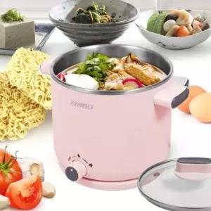 전기라면포트 멀티 라면포트 전기 가정용멀티쿠커 분리형라면포트 핑크 냄비
