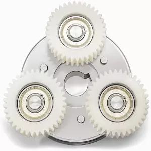 기어가 장착된 HUDAMZKY 전기 자전거 모터 내부 클러치 나일론 휠 3개 250W/350W/500W 허브 액세서리 장착