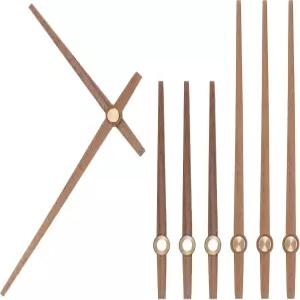 패티킬 교체 시계 핸드 키트 4세트 나무 메커니즘 무브먼트 부품 교체용 12인치 벽시계 수리 DIY 홈 아트