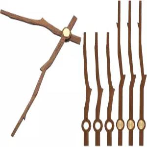 패티킬 교체 시계 핸드 키트 4세트 나무 메커니즘 무브먼트 부품 교체용 10인치 벽시계 수리 DIY 홈 아트