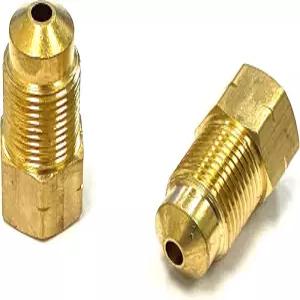 3/16인치 튜브용 스톱샵 미터법 브레이크 라인 어댑터 (여성) 반전 플레어 3/8-24에서 (남성) ISO/버블