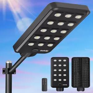 게플리 솔라 스트리트 라이트 야외 광각 상업용 주차장 어스름에서 새벽까지 6500 000 IP67 홍수 야드 농구