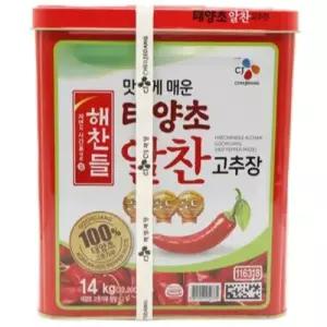 해찬들 태양초 알찬 고추장 말통 14kg