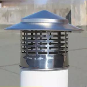 역풍 방지기 연통 삿갓 화목난로 양철 400mm 커버 모자 부속품 부자재