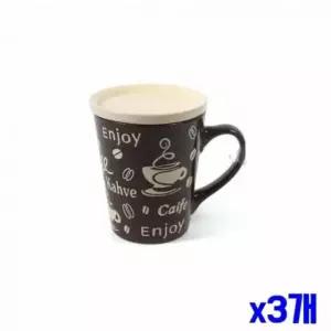 머그컵 3개 세트 도자기 커피컵 물컵 브라운