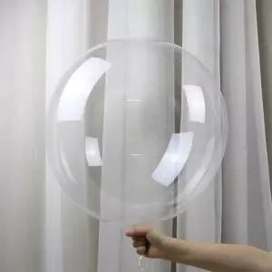 보보 풍선 25팩 프리 스트레치 24인치 헬륨/에어 대형 투명 결혼식 생일 졸업 파티 장식용 아름다운 DIY