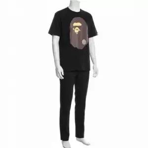 MUST IT_베이프 A BATHING APE 26SS 빅 에이프 헤드 반팔 티셔츠 블랙 1K80110002