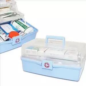 서랍형 구급함 세트 가정용 응급 키트 상비약 비상약 보관함 투명