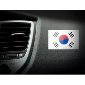 캐리어 데칼 차량 태극기 스티커 12개입 리플렉터 외관 스크래치