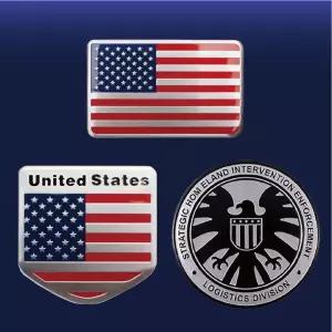 성조기 국기 차량용 악세사리 엠블럼 뱃지 바이크스티커모음