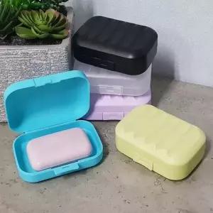 ( )여행용 비누 휴대 밀폐 케이스 욕실 화장실 방수 위생 보관함