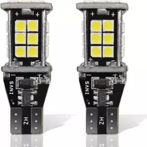 Tuxihap 2PCS 매우 밝은 T15 921 912 W16W 자동차 LED 전구 3030 SMD 칩이 장착된 방수 백업 후진등