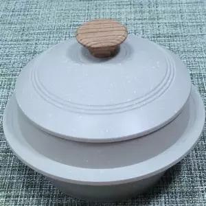 돌솥뚝배기 냄비 스텐밥솥 인덕션 3중 가마솥 뚝배기 18cm 하꼬야