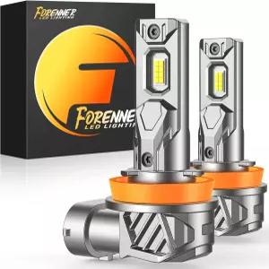 포너 업그레이드된 H11 전구 36000LM 1000 초밝기 6500K 쿨 화이트 H9 H8 H16 드라이빙 포그 라이트 1 미니