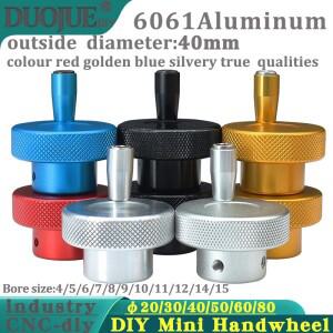 직경 40mm CNC 널링 슬라이딩 테이블 스크류로드 손잡이 크랭크 회전 핸들 양각 스테퍼 전동 포지셔닝 핸드