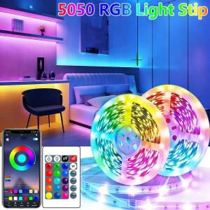 LED 스트립 라이트 USB TV 스마트 RGB 조명 앱 제어 유연한 리본 테이프 룸 파티 장식용