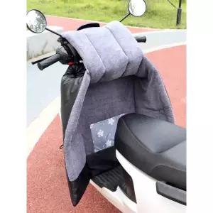 오토바이 바람막이 이불 무릎덮개 스쿠터 방한 용품 커버 일반형 블랙 기모 분리형