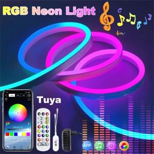 RGB LED 스트립 조명 3510M Tuya 스마트 App 블루투스 음악 동기화 색상 홈 파티 게임 Beroom에 대 한 유연