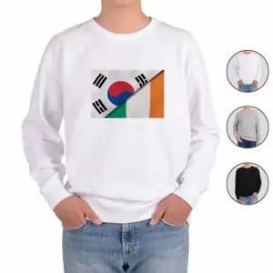 맨투맨 전색상 대한민국 아일랜드 국기 프린트셔츠 jfv6+5lIk